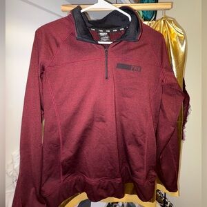 Victoria's Secret Maroon Quarter-Zip Pullover
